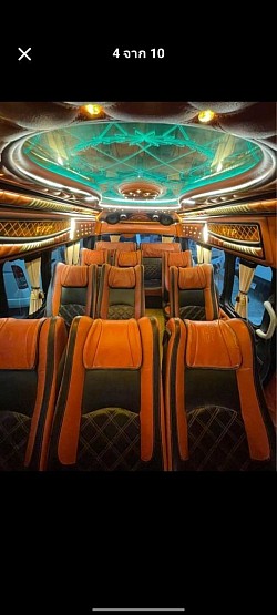 VIP vans with 8-12 seats available for booking in advance.